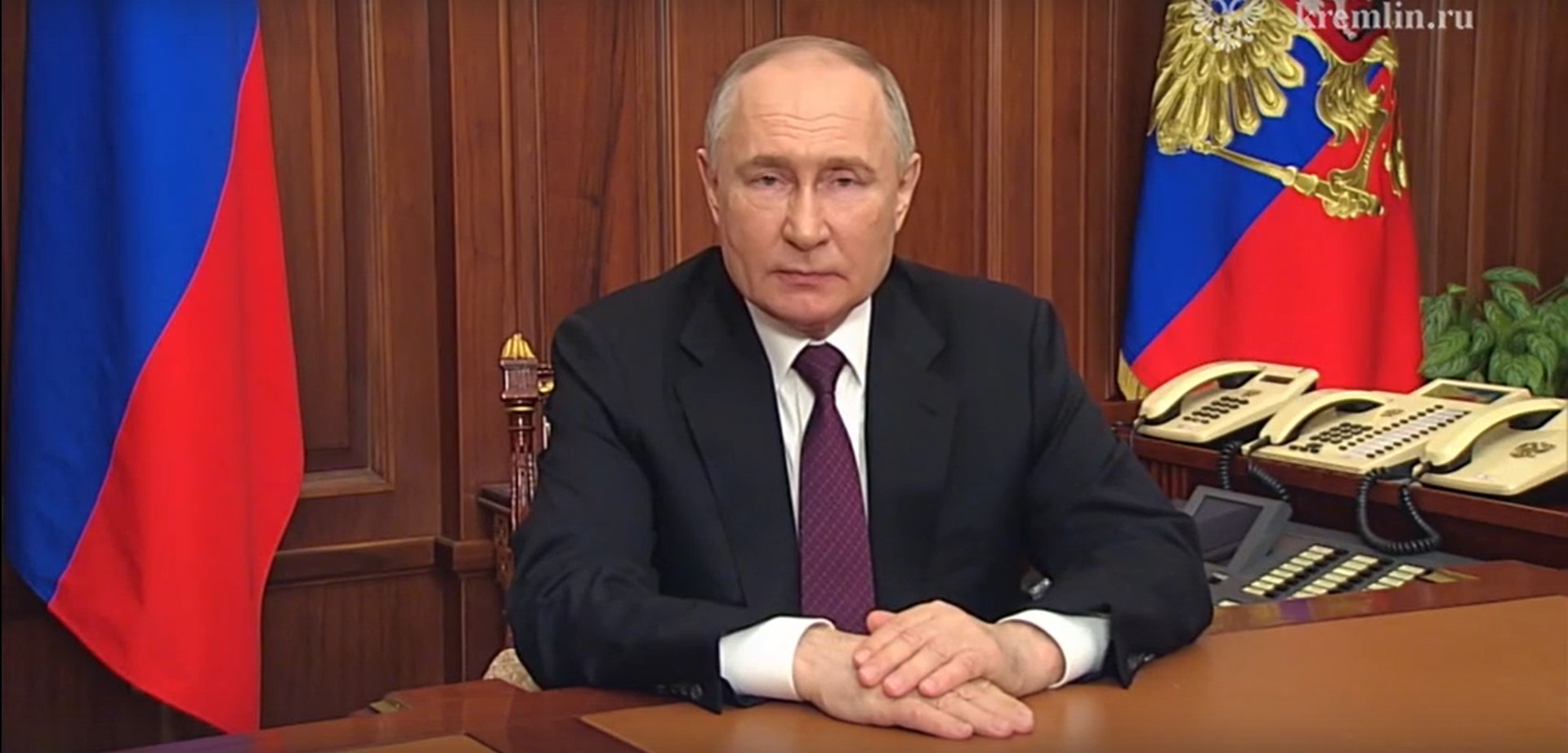 Владимир Путин обратился к гражданам по итогам выборов Президента России