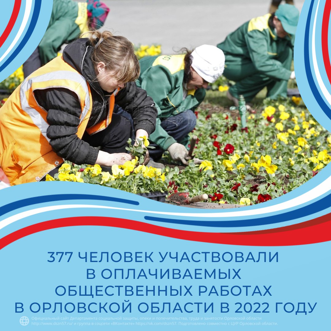 В оплачиваемых общественных работах в уходящем году участвовали 377 человек В оплачиваемых общественных работах в уходящем году участвовали 377 человек