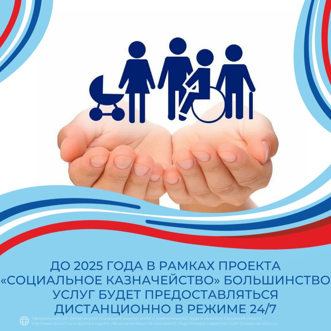 До 2025 года в рамках проекта «Социальное казначейство» большинство услуг будет предоставляться дистанционно в режиме 24/7