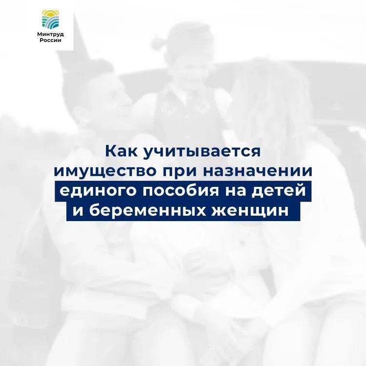 Как учитывается имущество при назначении Единого пособия на детей и беременных женщин? Как учитывается имущество при назначении Единого пособия на детей и беременных женщин?